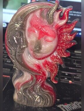 The Sun & Moon In Love Candle